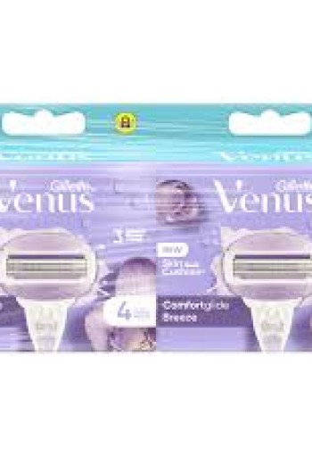 Gillette Venus ComfortGlide Breeze Navulmesjes Duopak 2x4 Stuks Totaal 16 mesjes!