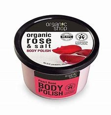 Organic Rose & Salt Body Polish body paste based on rose extract and natural salt 250ml