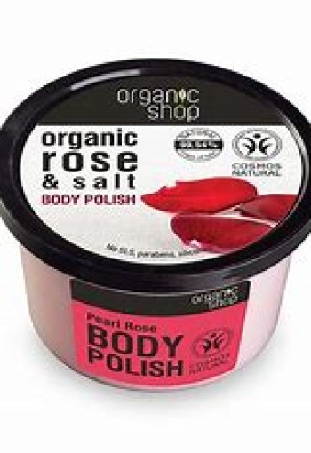 Organic Rose & Salt Body Polish body paste based on rose extract and natural salt 250ml