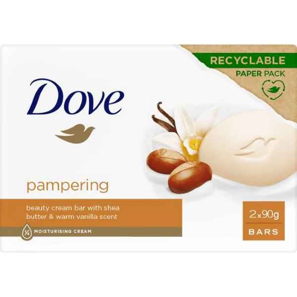 Dove Beauty Cream Sheabutter & Vanille Handzeep Bar 2 x 90 GR