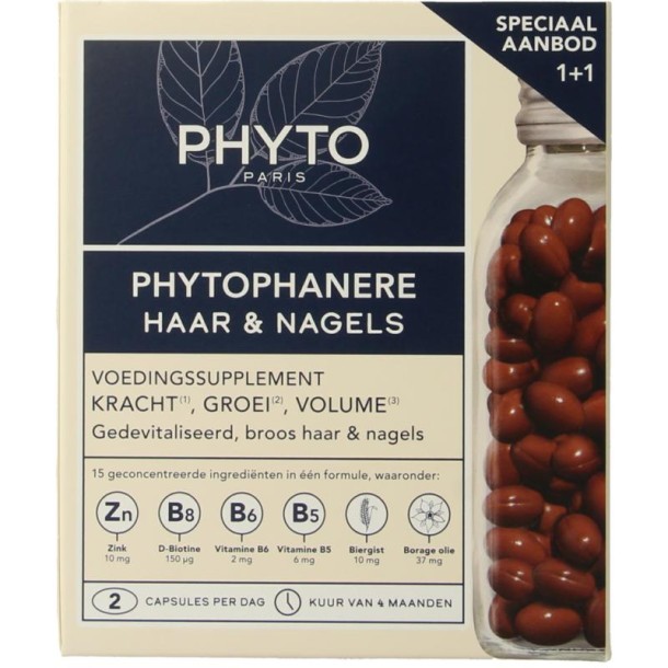 Phyto Paris Phytophanere duo 2x120 capsules (240 Capsules)