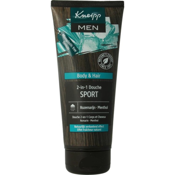 Kneipp Men body & hair 2-in-1 douche sport 200 Milliliter