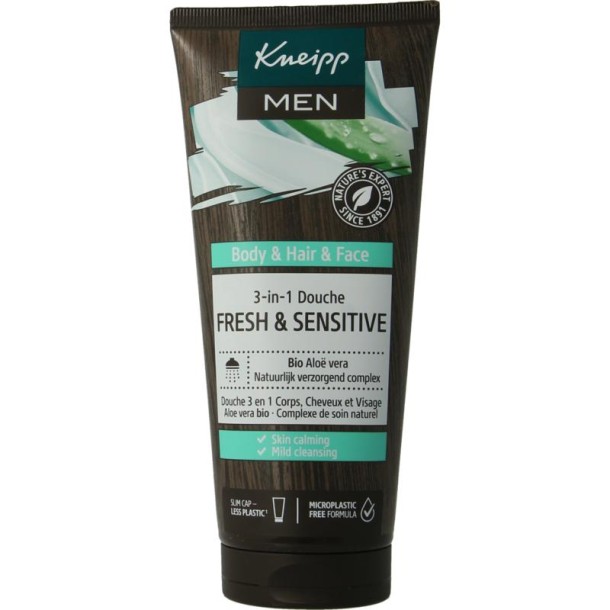 Kneipp Men douche 3 in 1 fresh & sensitive (200 Milliliter)