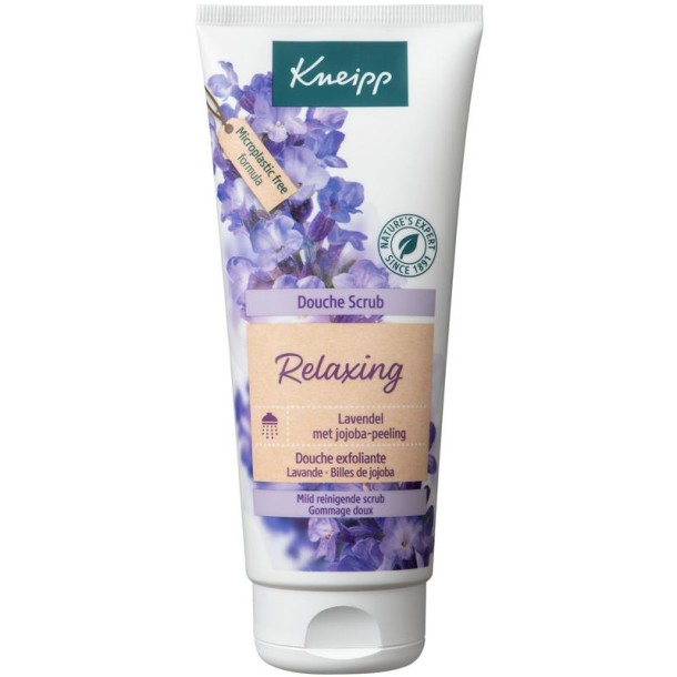 Kneipp Relaxing douche scrub lavendel en jojoba peeling (200 Milliliter)