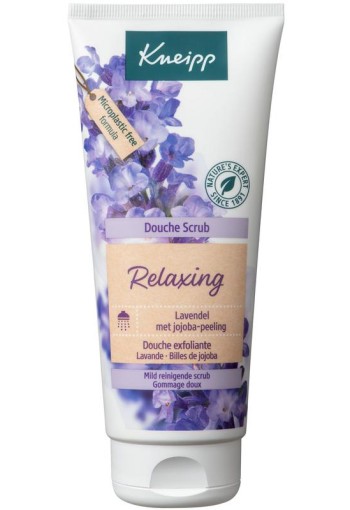 Kneipp Relaxing douche scrub lavendel en jojoba peeling (200 Milliliter)