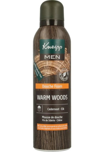 Kneipp Men warm woods douche foam cedernoot 200 Milliliter