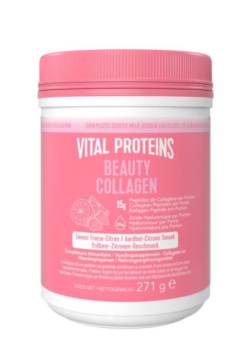 Vital Proteins Collageen beauty aardbei/citroen (271 Gram)