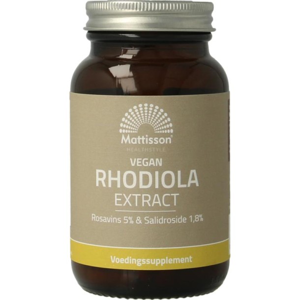 Mattisson Rhodiola extract 5% rosavins vegan (60 Vegetarische capsules)