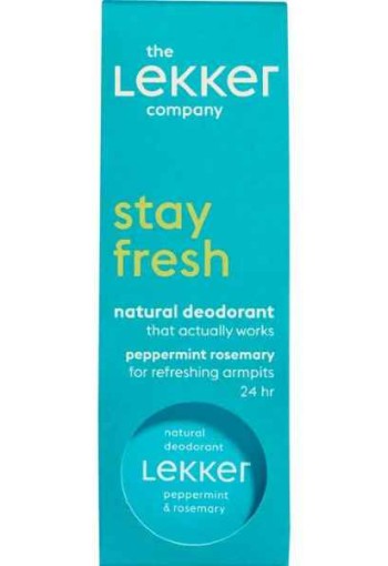 The Lekker Company Pepermunt & Rozemarijn Deodorant Crème 30 gram