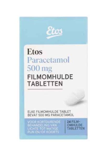 Etos Paracetamol 500mg Pot 24 stuks