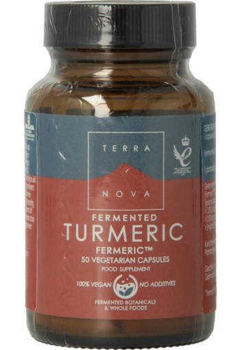 Terranova Fermented turmeric 350mg (50 Vegetarische capsules)