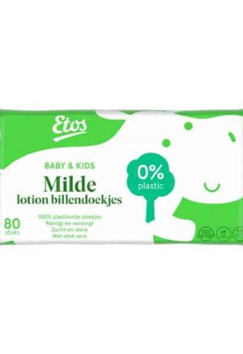 Etos Baby & Kids Milde lotion billendoekjes Single Pack