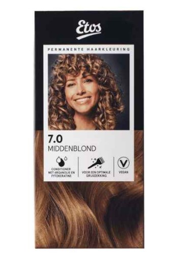 Etos Permanente Haarkleuring 7.0 middenblond