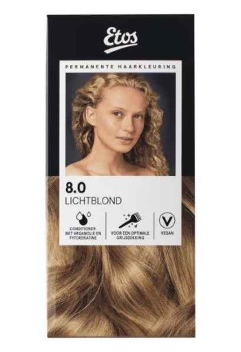 Etos Permanente Haarkleuring 8.0 lichtblond