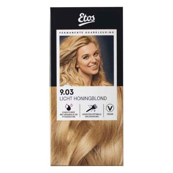 Etos Permanente Haarkleuring 9.03 licht honingblond