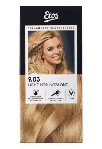 Etos Permanente Haarkleuring 9.03 licht honingblond