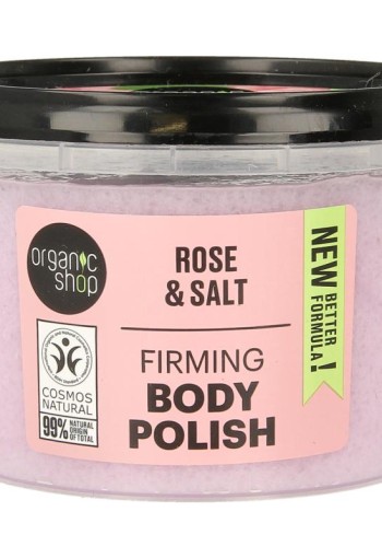 Organic Shop Firming Body Polish Rose & Salt 250ml