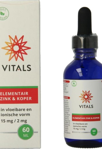 Vitals Elementair zink & koper (60 Milliliter)