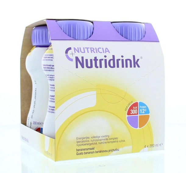 Nutridrink Banaan 4 x 200ml (1 Stuks)