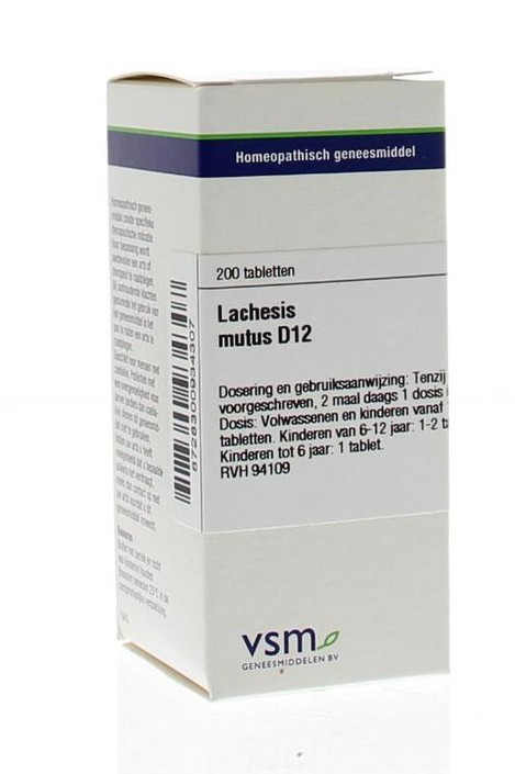 VSM Lachesis mutus D12 (200 Tabletten)