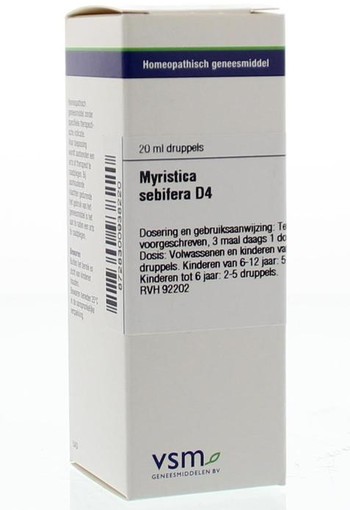 VSM Myristica sebifera D4 (20 Milliliter)