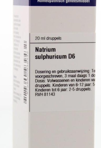 VSM Natrium sulphuricum D6 (20 Milliliter)