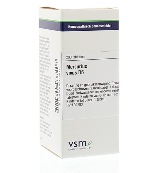 VSM Mercurius vivus D6 (200 Tabletten)