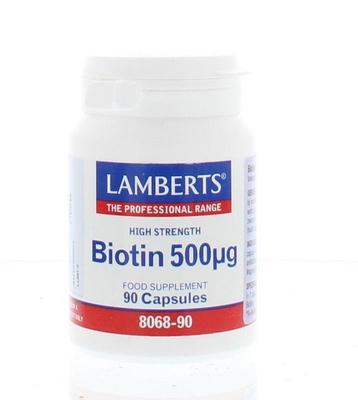 Factuur Ontdekking belediging Lamberts Vitamine B8 500 mcg (biotine) (90 vcaps)