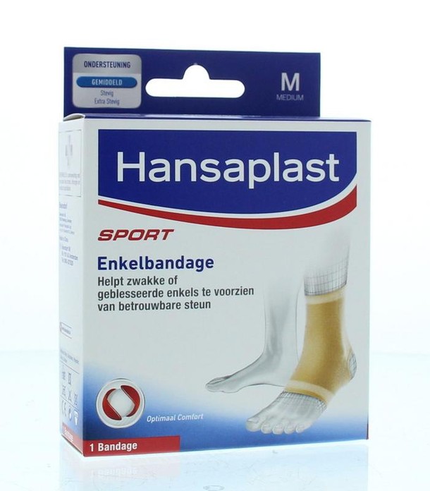 Hansaplast Sport enkelbandage medium (1 Stuks)