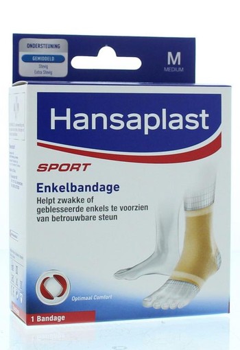 Hansaplast Sport enkelbandage medium (1 Stuks)