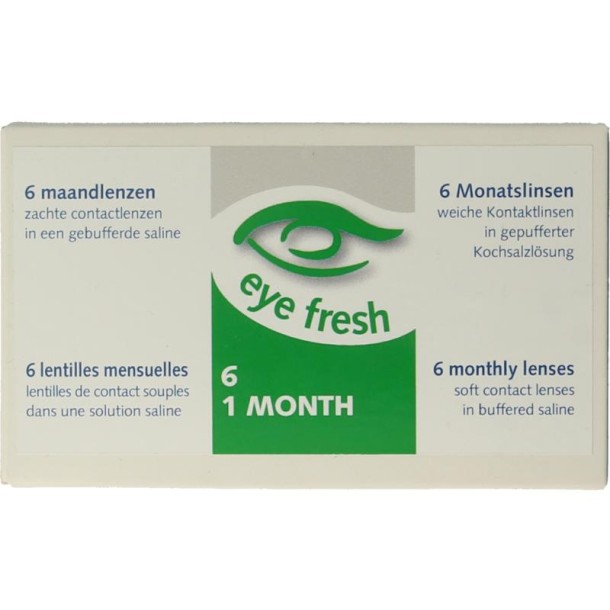 Eyefresh Maandlenzen -1.50 (6 Stuks)