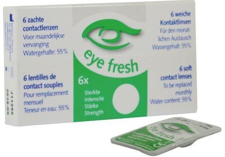 Eyefresh Maandlenzen -4.75 (6 Stuks)
