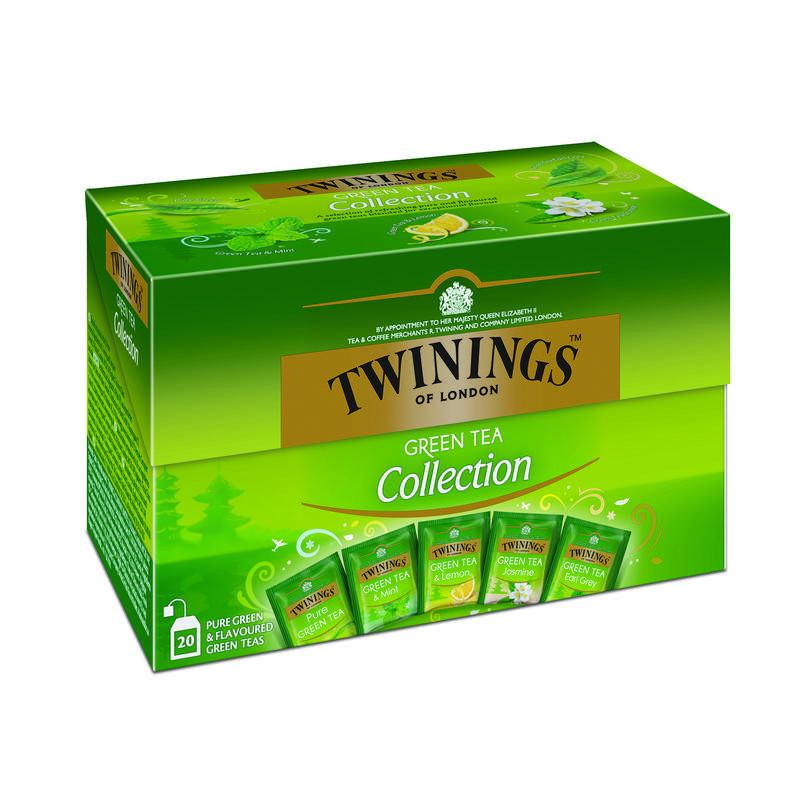 twinings green tea caffeine content
