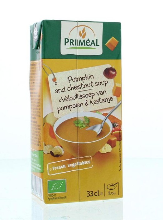 Primeal Veloute gebonden soep pompoen kastanje bio (330 Milliliter)