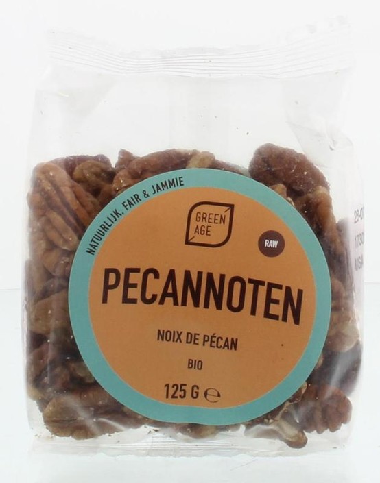 Greenage Pecannoten raw bio (125 Gram)