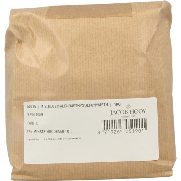 Jacob Hooy MSM gemalen methylsulfonylmethaan (1 Kilogram)