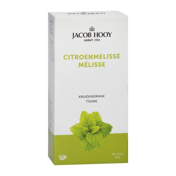 Jacob Hooy Citroenmelisse theezakjes gold (20 Zakjes)