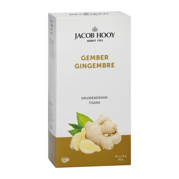 Jacob Hooy Gember theezakjes (20 Zakjes)