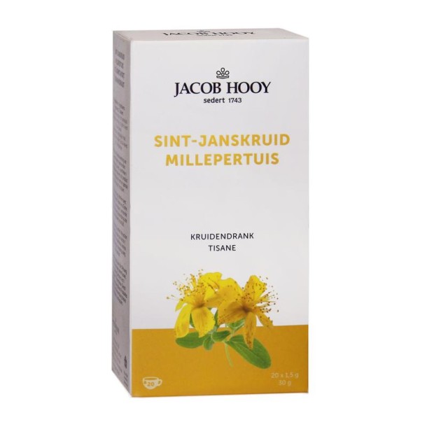 Jacob Hooy Sint Janskruid theezakjes gold (20 Zakjes)