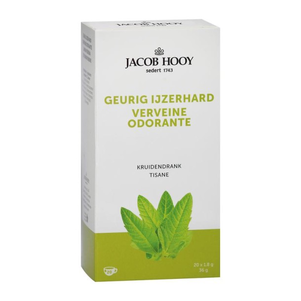 Jacob Hooy Geurig ijzerhard theezak gold (20 Zakjes)