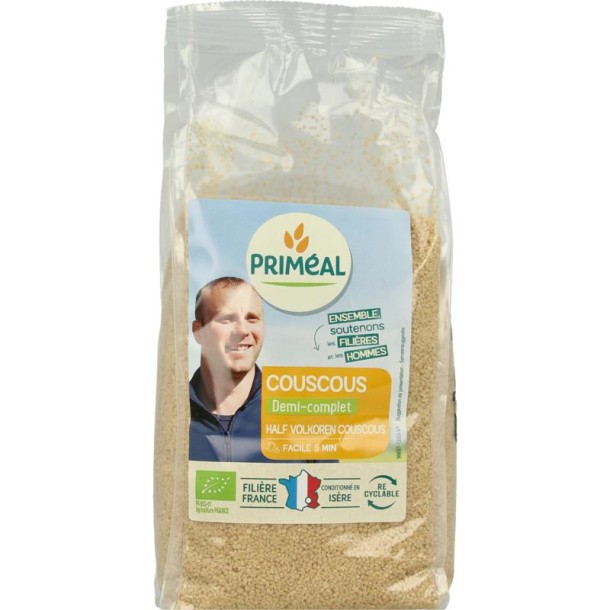 Primeal Couscous halfvolkoren bio (500 Gram)