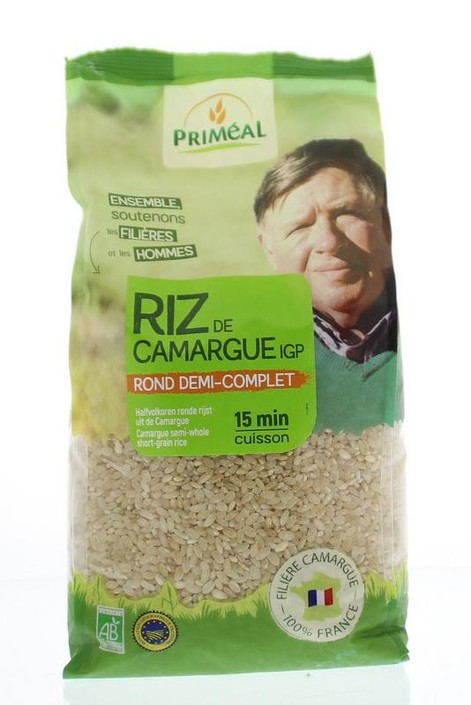 Primeal Halfvolkoren ronde rijst camargue bio (1 Kilogram)