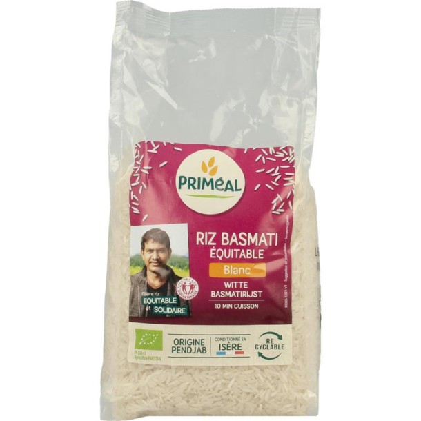 Primeal Witte basmati rijst bio (1 Kilogram)