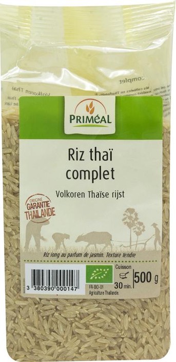 Primeal Volkoren Thaise rijst bio (500 Gram)