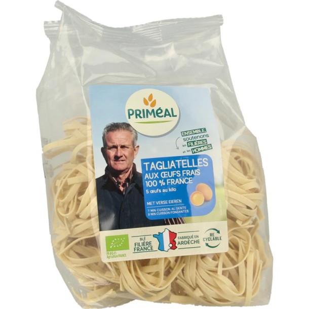 Primeal Tagliatelle met verse eieren bio (250 Gram)