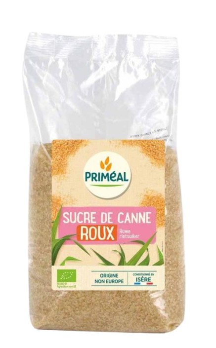 Primeal Bruine ruwe rietsuiker bio (1 Kilogram)