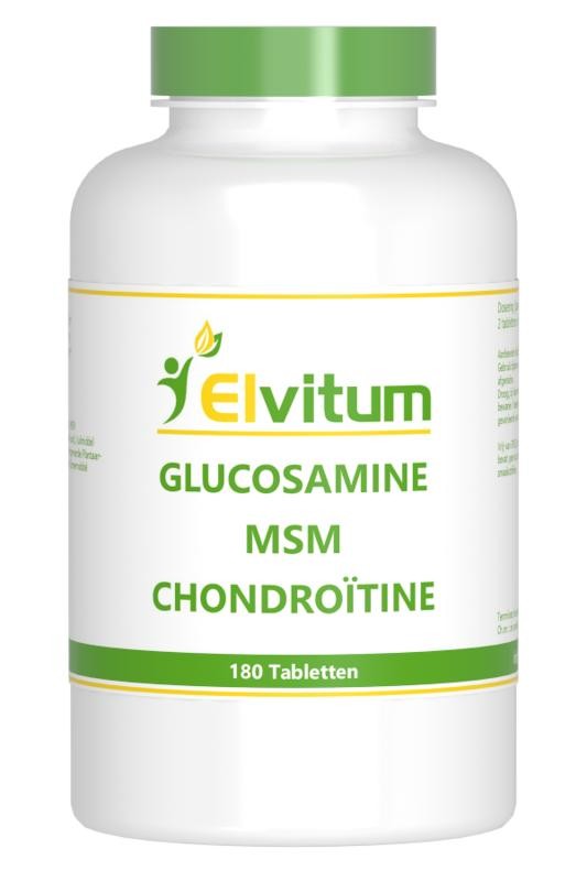 Modernisering Ontwijken Leia Elvitaal Glucosamine MSM chondroitine (180 tabletten)