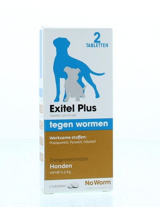 Exil No worm hond small (2 Tabletten)