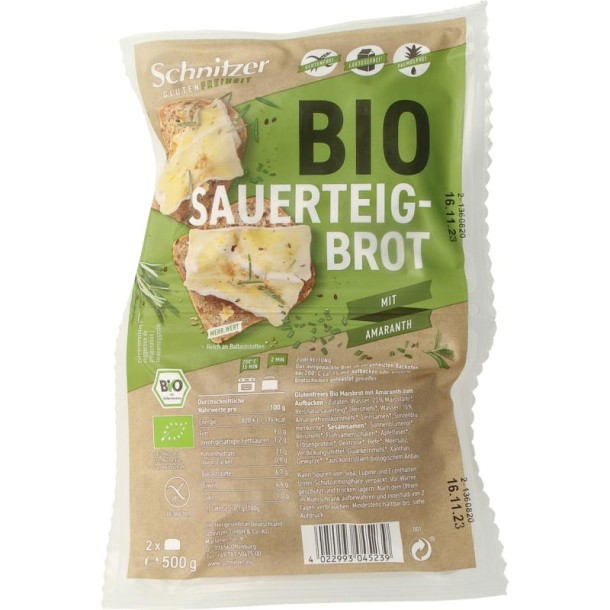 Schnitzer Rustico amaranth bio (500 Gram)