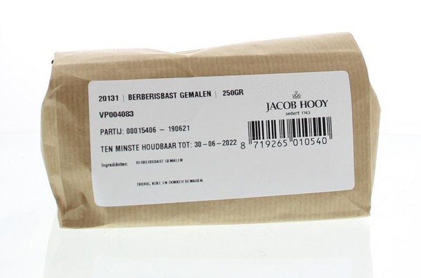 Jacob Hooy Berberisbast gemalen (250 Gram)